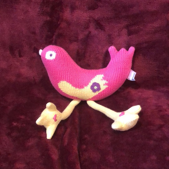 Beautiful Hanna Anderson Knitted Bird Girls Toy Stuffed Animal Children - Picture 3 of 3